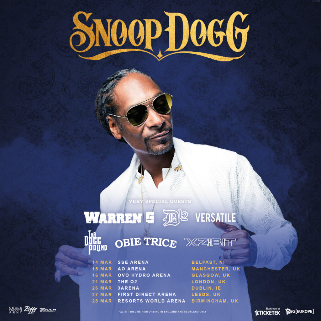 snoop dogg tour uk 2023